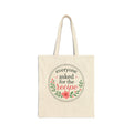 Tote — "Everyone Asked for the Recipe" Floral Canvas Grocery & Gift Bag
